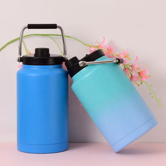 물병 휴대용 제조 핫 콜드 피트니스 스테인레스 스틸 체육관 절연 캠핑 쿨러 물 주전자
