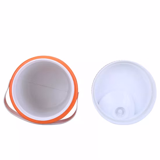 3L 좋은 품질 방수 PE 야외 쉽게 캠핑에 대 한 손잡이와 오렌지 컬러 PU 폼 워터 쿨러 주전자를 운반